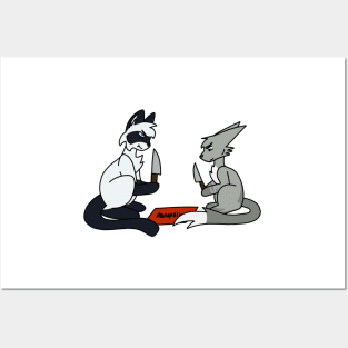 Darktail and Needletail play Knife Monopoly Posters and Art